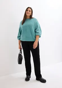 Svetr z hebce měkké peříčkové příze, bonprix