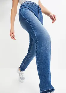 Straight džíny High Waist, malý podíl streče, bonprix