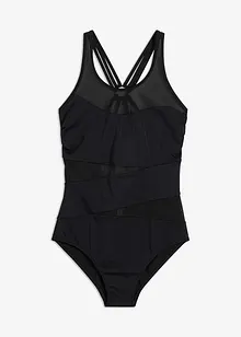 Stahovací jednodílné plavky, lehký tvarující efekt, bonprix