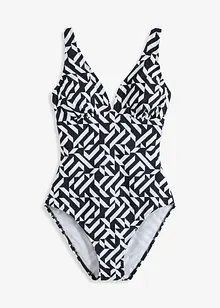 Stahovací jednodílné plavky, lehký tvarující efekt, bonprix