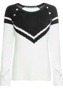 Svetr s knoflíky, bonprix