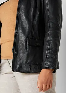 Kožená bunda z jehněčí kůže napa, bonprix