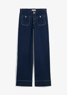 Strečové džíny Wide Leg Mid Waist, bonprix