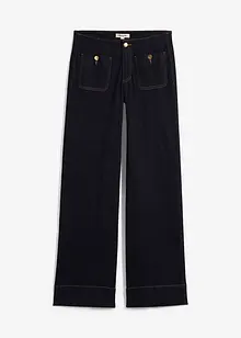Strečové džíny Wide Leg Mid Waist, bonprix