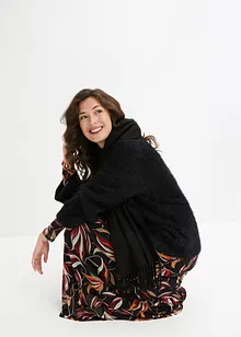 Svetr s peříčkovou přízí a širokými rukávy, Boxy střih, bonprix