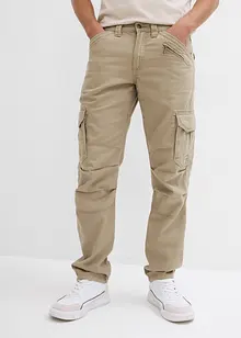 Cargo kalhoty z čisté bavlny, Relaxed Fit, Straight, bonprix