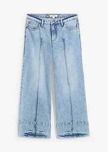 Zkrácené džíny Wide Leg, Mid Waist, bonprix