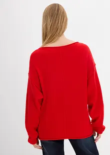 Oversize svetr s netopýřími rukávy, bonprix