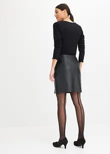 Punčochové kalhoty s pohodlným nápletem, se srdíčky na zadní straně, s recyklovaným polyamidem, 30den, bonprix