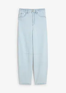 Zkrácené balónové džíny, High Waist, pohodlný pas, Super Soft, bonprix