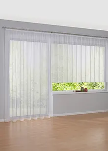 Záclona, jednobarevná, s recyklovaným polyesterem, bonprix