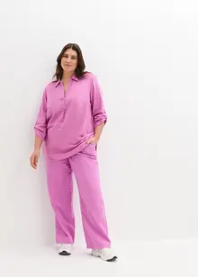 Lněná halenka, 3/4 rukáv, bonprix