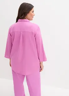 Lněná halenka, 3/4 rukáv, bonprix