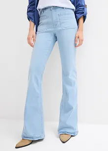 Strečové džíny Bootcut, High Waist, dlouhá délka, bonprix