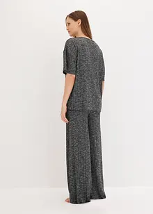 Domácí oděv z žebrového materiálu, oversized, bonprix