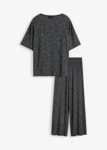 Domácí oděv z žebrového materiálu, oversized, bonprix