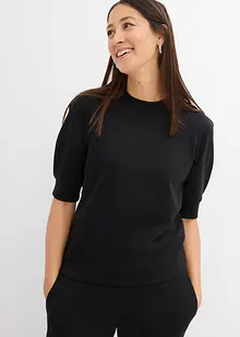 Tričko s nabíranými rukávy, bonprix