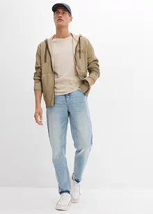 Strečové džíny Classic Fit, Tapered, zkrácená délka, bonprix