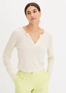 Henley triko z měkké viskózy, bonprix