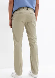 Strečové chino kalhoty s opaskem, Regular Fit, Straight, bonprix