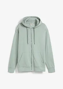 Propínací mikina s kapucí, z čisté organické bavlny, Loose Fit, bonprix