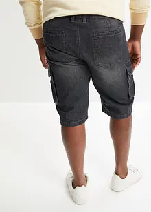Dlouhé džínové cargo bermudy, Relaxed Fit, bonprix