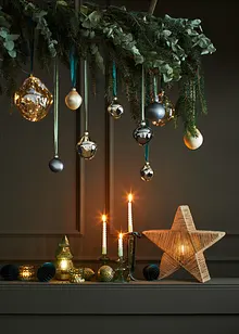 Vánoční koule v organických tvarech (3 ks v balení), bonprix