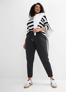 Joggingové kalhoty s náplety, bonprix