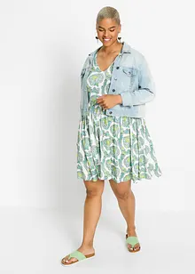 Úpletové šaty ze splývavé směsi viskózy s elastanem, bonprix