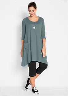 Capri legíny s krajkovým detailem, bonprix