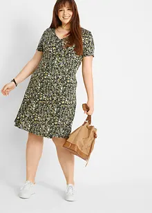 Úpletové šaty ze splývavé viskózové směsi, bonprix