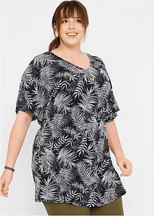 Dlouhá tunika ze splývavé viskózy, bonprix