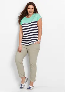 Tričko z efektního vlákna, krátký rukáv, bonprix