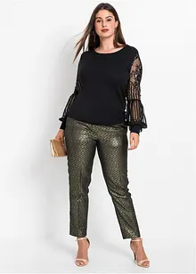 Tričko s dlouhým rukávem, z viskózové směsi, bonprix