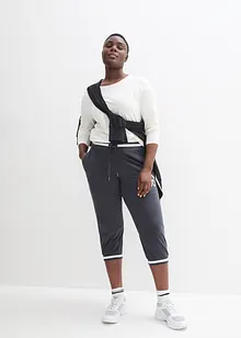 3/4 joggingové kalhoty z bavlněné směsi, bonprix