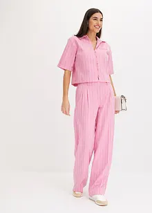 Košilová halenka s vlasovými proužky, bonprix