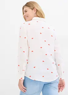 Mušelínová halenka se srdíčky, bonprix