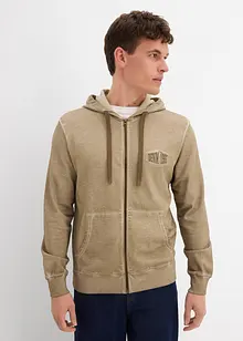 Mikina na zapínání, s kapucí, bonprix