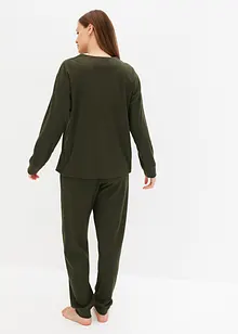 Souprava na doma z měkkého žebrovaného materiálu, bonprix