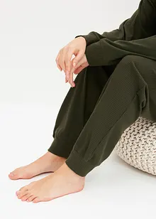 Souprava na doma z měkkého žebrovaného materiálu, bonprix