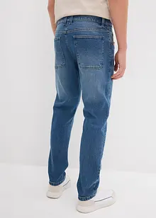 Strečové džíny z těžkého, robustního denimu, Relaxed Fit, Tapered, bonprix