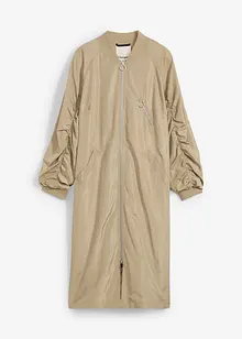 Bluzónový kabát s pleteným límcem, bonprix