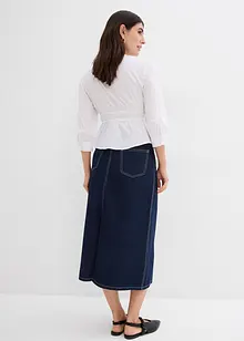 Džínová sukně, Mid Waist, pohodlný pas, Super Soft, bonprix