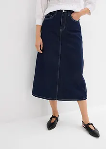 Džínová sukně, Mid Waist, pohodlný pas, Super Soft, bonprix