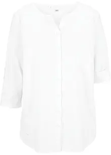 Halenka se lnem, 3/4 rukáv, bonprix