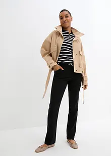 Bengalínové strečové kalhoty s pohodlným pasem, Straight, bonprix