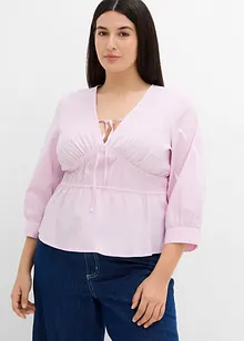 Nařasená halenka s elastickými švy, bonprix