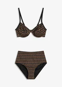 Třpytivé bikiny s kosticemi (2dílná souprava), bonprix