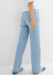 Džíny Wide Leg, High Waist, nízký podíl streče, bonprix