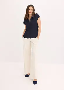 Triko polo s krajkou, bonprix
